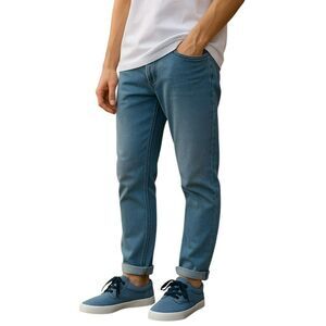 Polo Ralph Lauren Shoes Sneakers Men's Size 9.5 D Blue Fabric Embroidered Logo